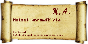 Meisel Annamária névjegykártya